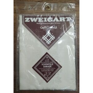 Zweigart Schonfels Damask 11ct Cross Stitch 11x 11" Craft World D6
